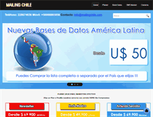 Tablet Screenshot of mailingchile.com